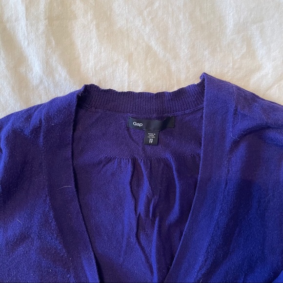 Purple Gap 3/4 Sleeve Cardigan - Picture 2 of 4